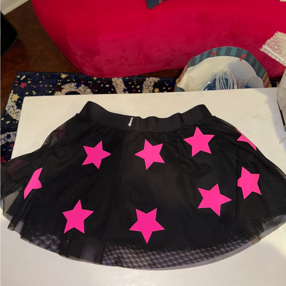 Ultracor Black And Pink Star Athletic Skirt Women’s Xl - Picture 2 of 4